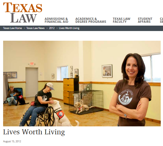 Snapshot of article about Sheri in Texas Law